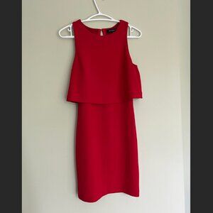 Sleeveless bodycon dress XS red